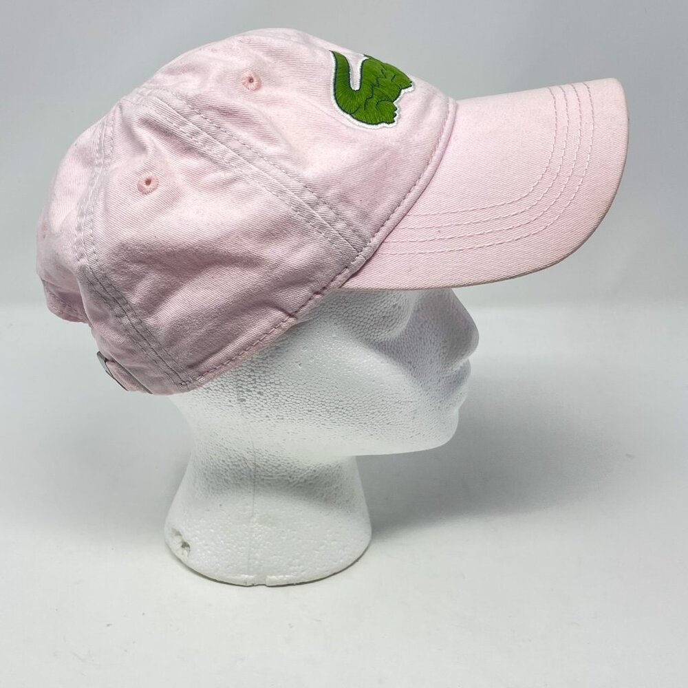 Men's Lacoste Light Pink Oversized Crocodile Strapback Cap - One Size - Picture 4 of 9